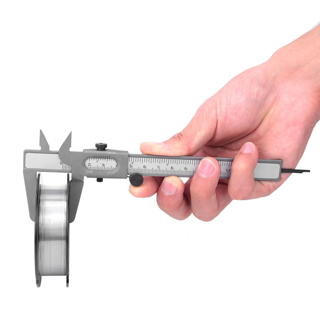 Suodoka High Precision Metal Vernier Caliper Manual Measuring Tool Micrometer Gauge for Woodworking, DIY Projects, and Professional Construction Use, 5 inches / 12.7 cm