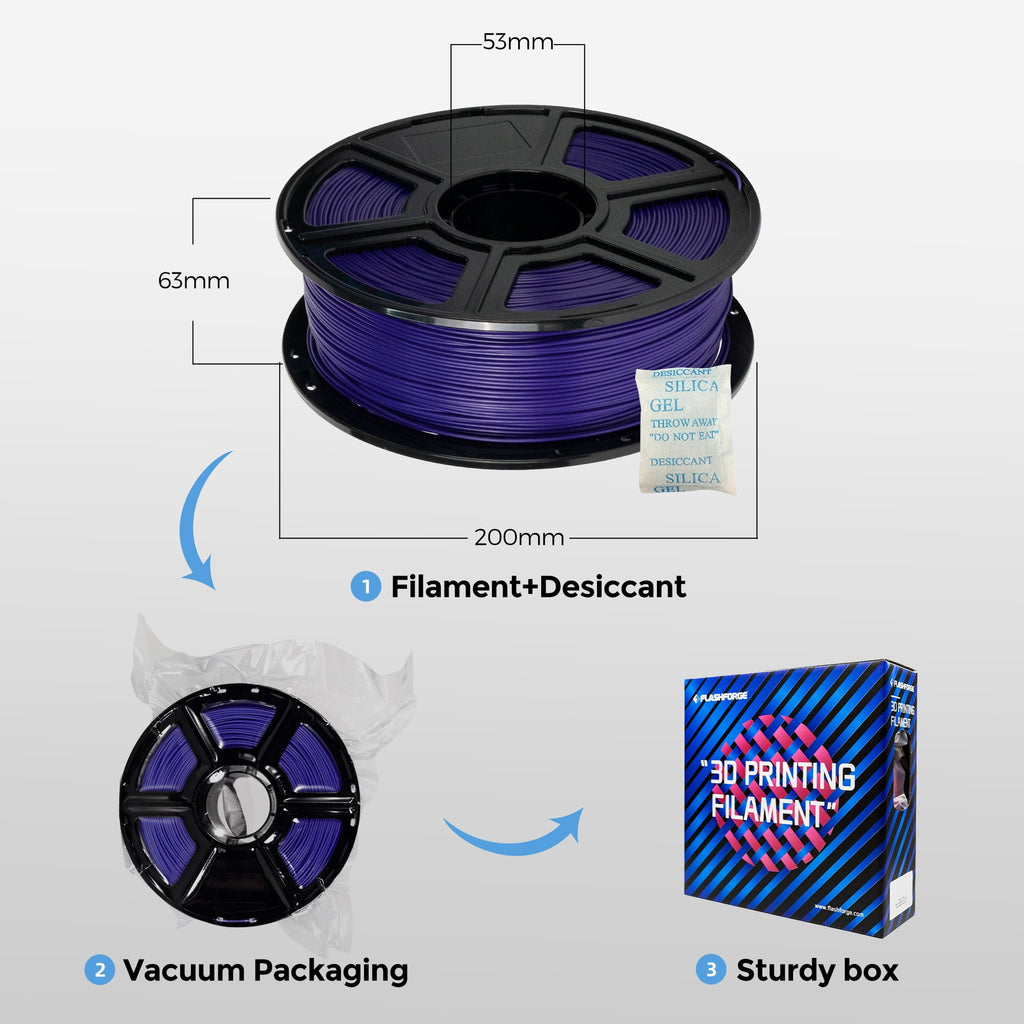 Flashforge ABS Pro Filament 1.75mm, 1KG/2.2lbs ABS Pro 3D Printer Filament, Green