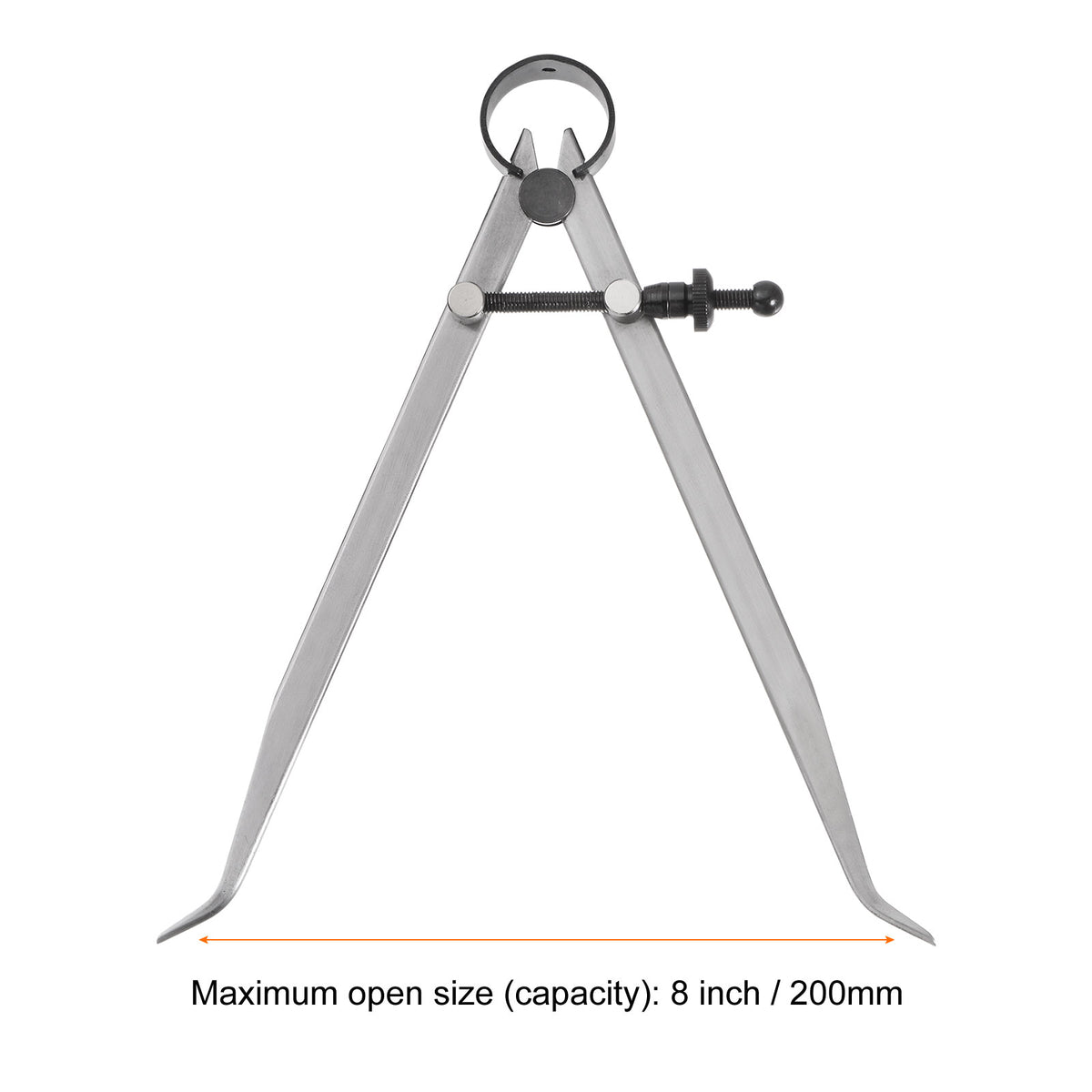 Spring Joint Caliper 8 inch/200mm Steel Spring Inside Caliper for Wood Turning Lathe Work