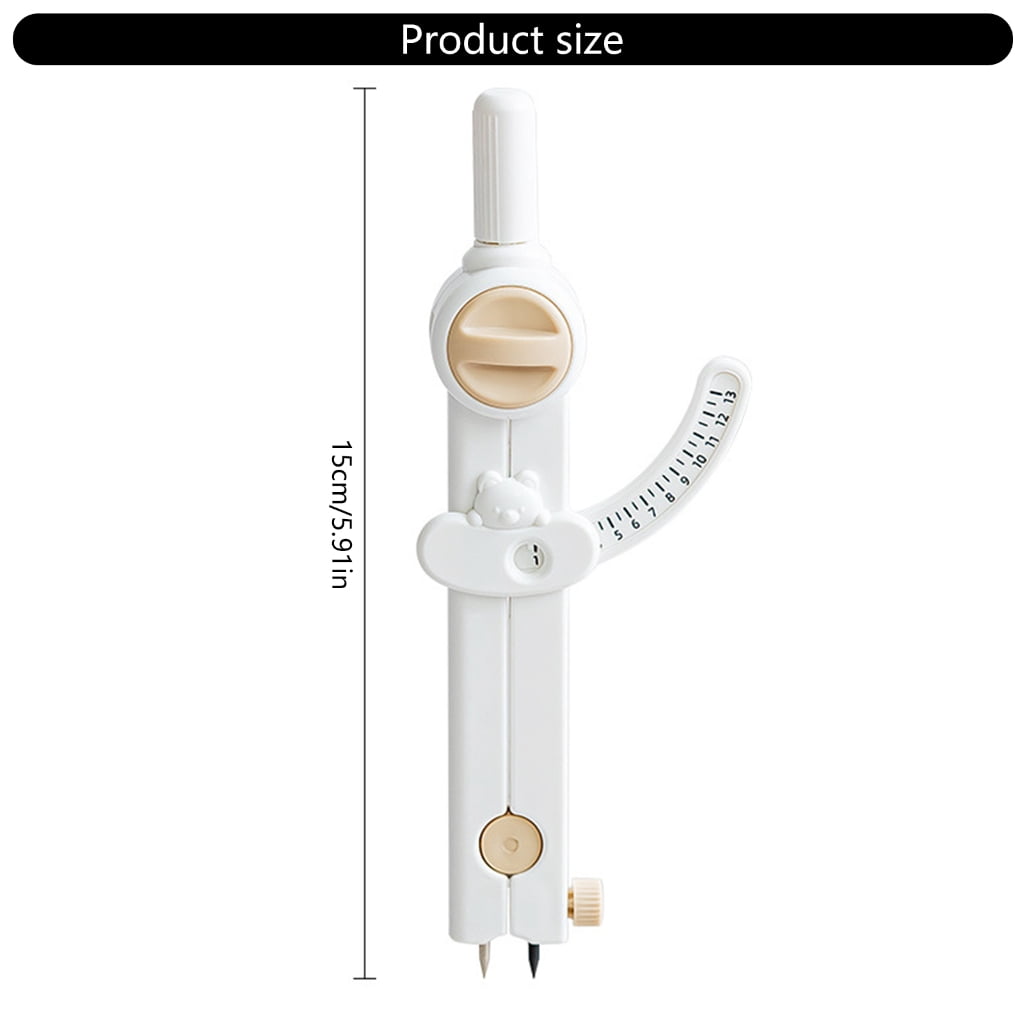 Student Drawing Circle Tool with Lockable Wing Divider for for Drawing Circle, Adjustable Caliper Drawing Circle Tool