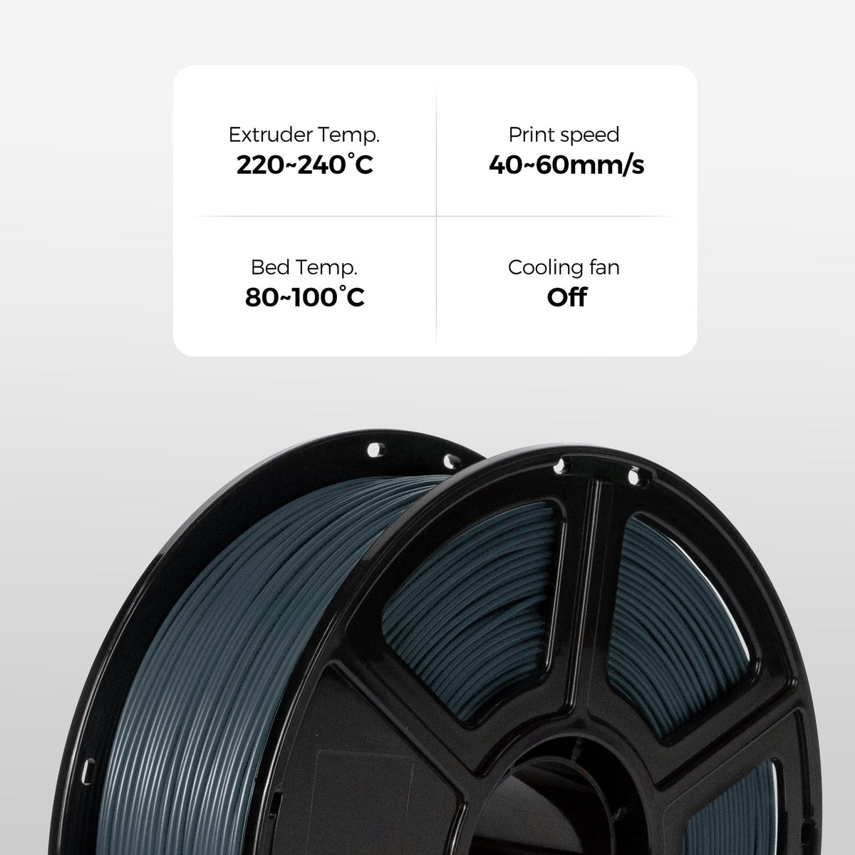 Flashforge ABS Pro Filament 1.75mm, 1KG/2.2lbs ABS Pro 3D Printer Filament, Green