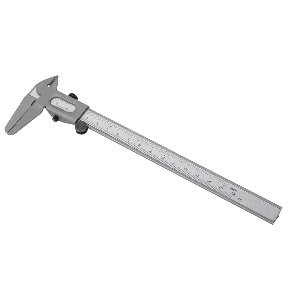Suodoka High Precision Metal Vernier Caliper Manual Measuring Tool Micrometer Gauge for Woodworking, DIY Projects, and Professional Construction Use, 5 inches / 12.7 cm