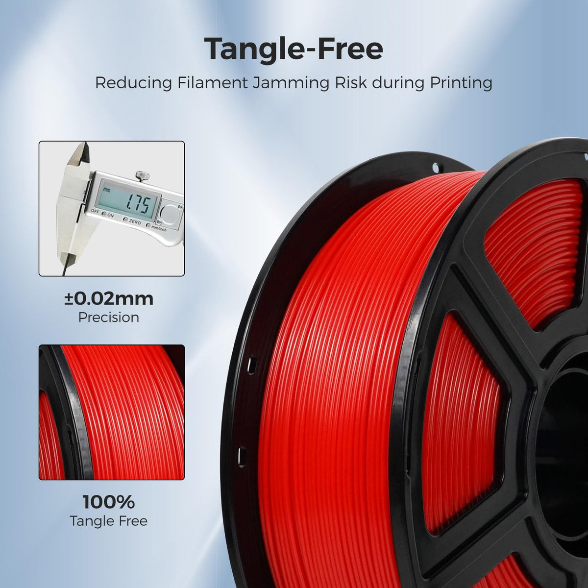 Flashforge ASA Filament 1.75mm, 1KG/2.2lbs ASA 3D Printer Filament, Burnt Titanium
