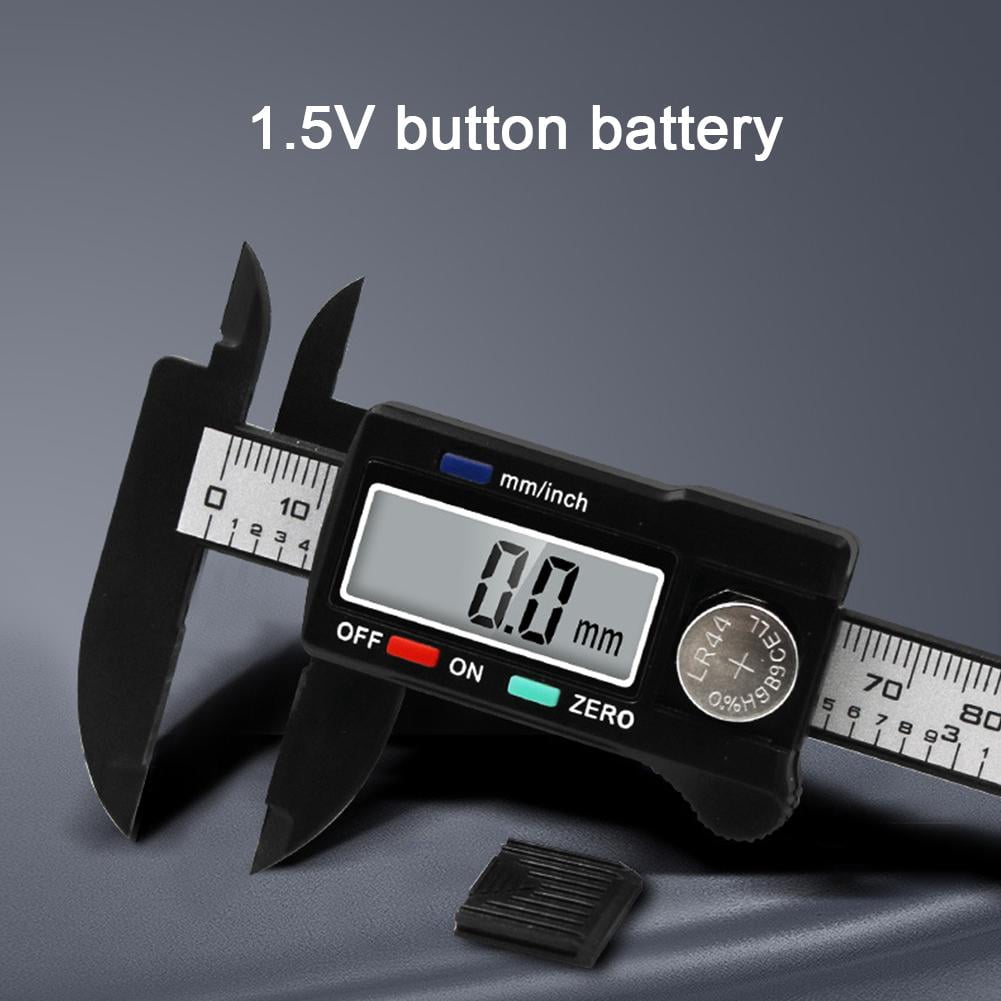 Electronic Digital Caliper 6 Inch Stainless Steel Vernier Caliper with Large LCD Screen, Inch/Metric Conversion Measuring Tool for Household DIY Projects