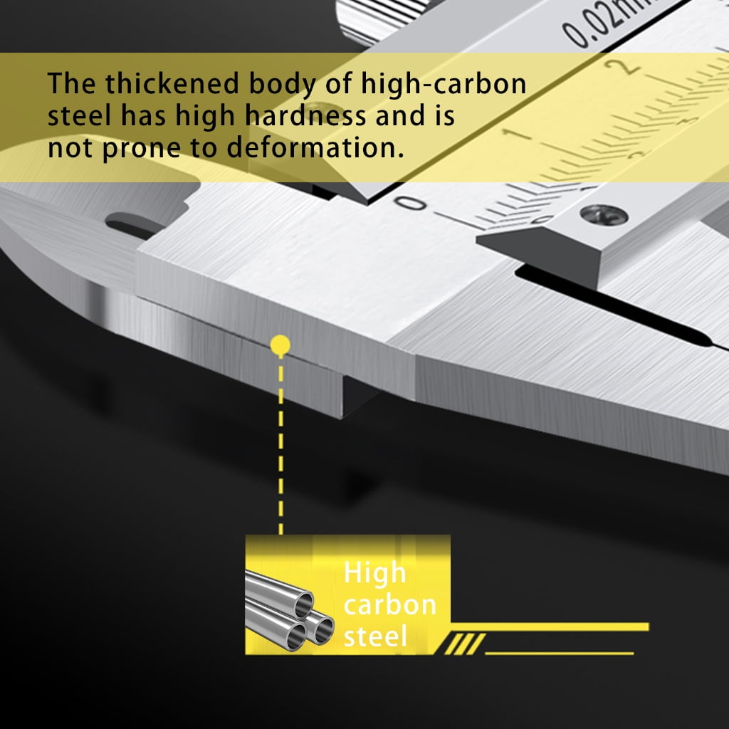 Thickness Diameter Measuring Tool Vernier Caliper for Jewelry Coin Gemstones 0-100mm Stainless Steel Caliper Micrometer
