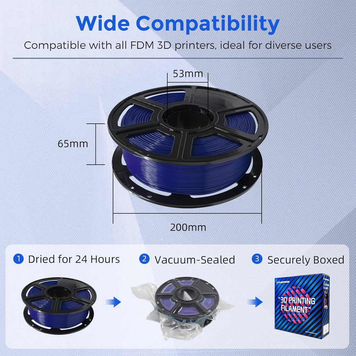 Flashforge PETG Filament 1.75mm, 1KG/2.2lbs PETG 3D Printer Filament, Burnt Titanium