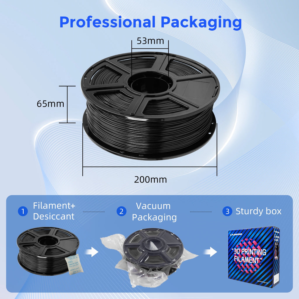 Flashforge ASA Filament 1.75mm, 1KG/2.2lbs UV Resistant ASA 3D Printer Filament with Satin Finish, White