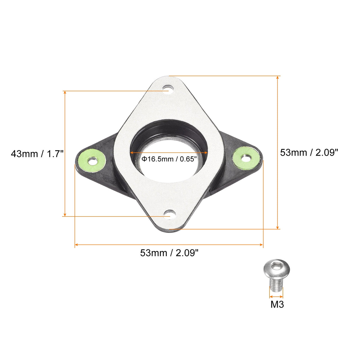 Uxcell Vibration Dampers for NEMA 17 Stepper Motor for 3D Printers with M3 Screw 4 Pack