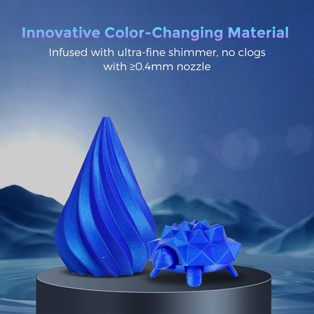 Flashforge PLA Filament 1.75mm, 1KG/2.2lbs PLA 3D Printer Filament, Burnt Titanium