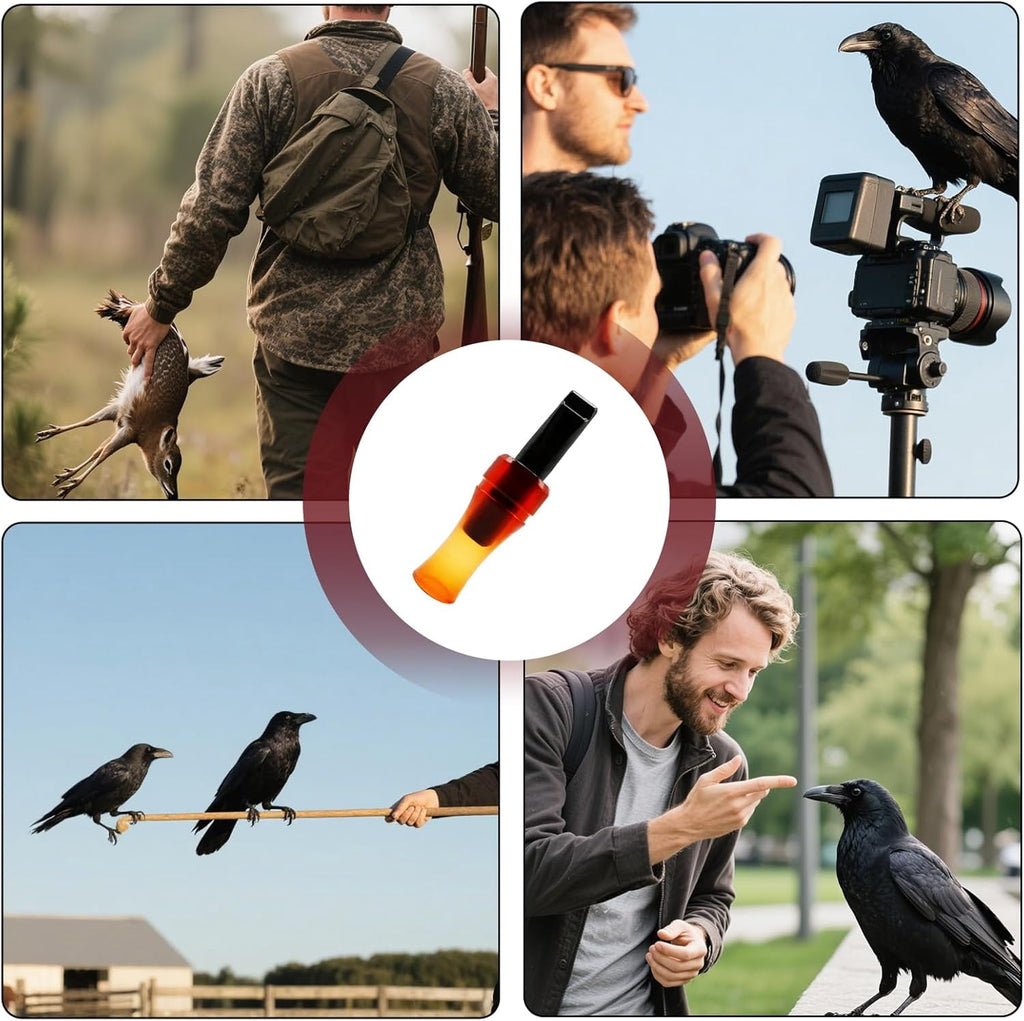 Crow Call,Whistle,Raven Portable Crow Luring Whistle, Decoying Imitation Hunting Whistles,Crow Whistle,for Outdoor, Beginners