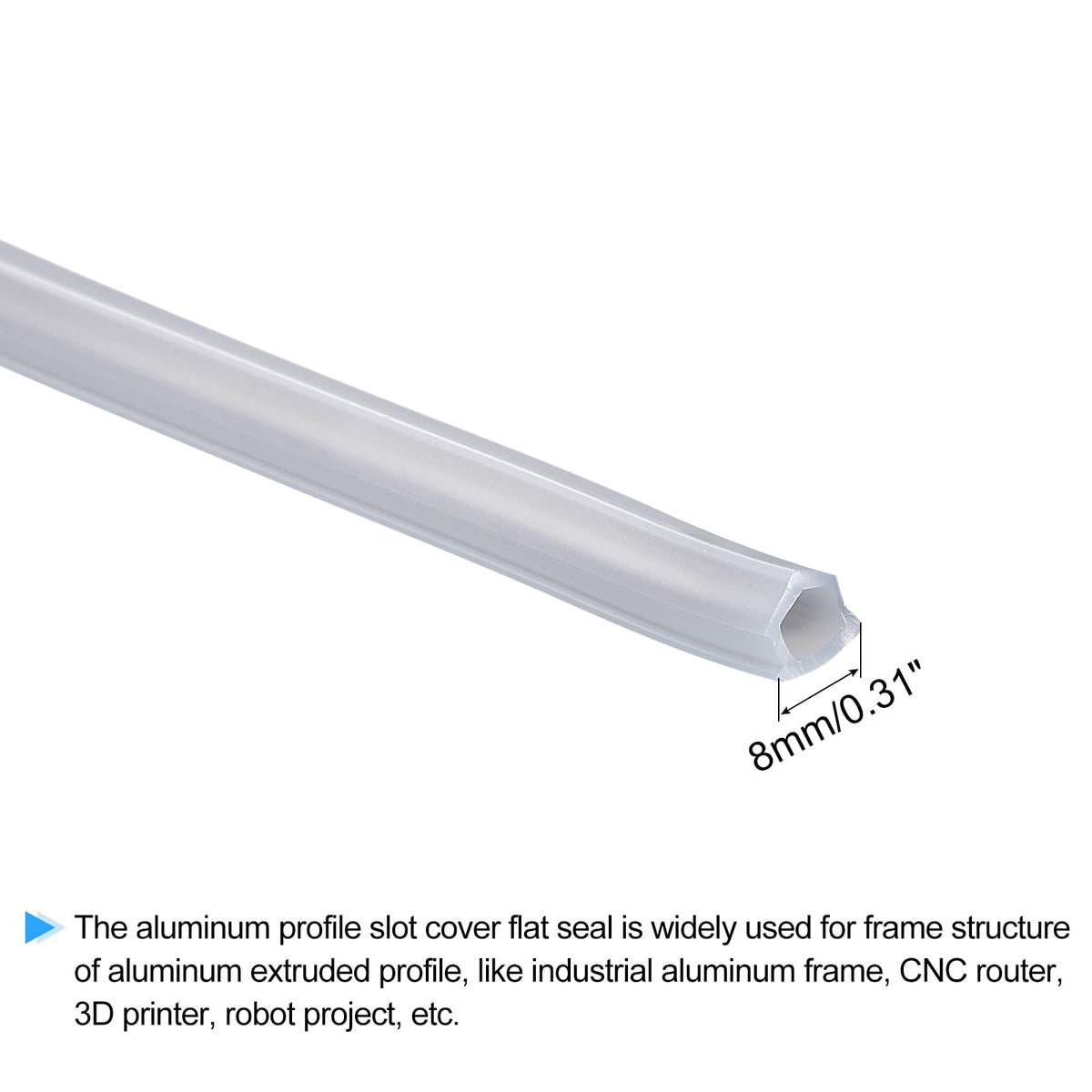 Uxcell Aluminum Profile Slot Cover Flat Seal Red 8M Length 0.31" Width 3030 4040 Series