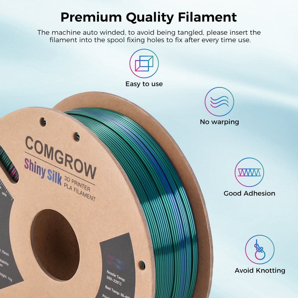 Creality Toughness PLA Filament 1.75mm Grey 1KG 3D Printer Filament