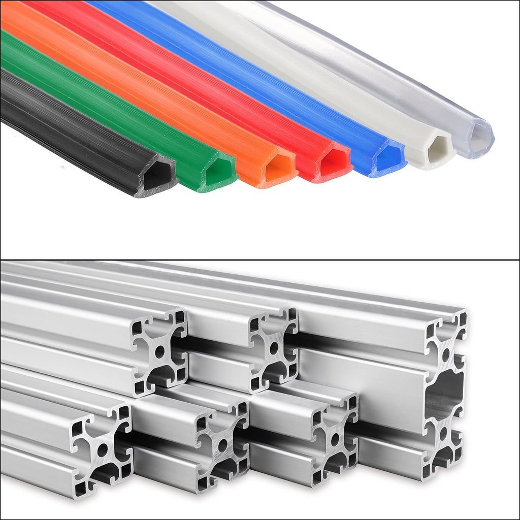 Uxcell Aluminum Profile Slot Cover Flat Seal Red 8M Length 0.31" Width 3030 4040 Series