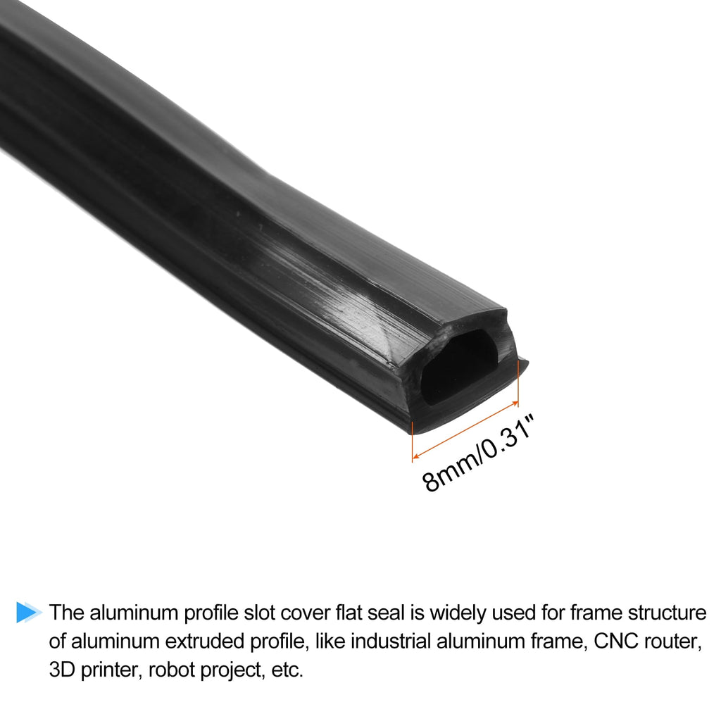 Uxcell Aluminum Profile Slot Cover Flat Seal Red 8M Length 0.31" Width 3030 4040 Series