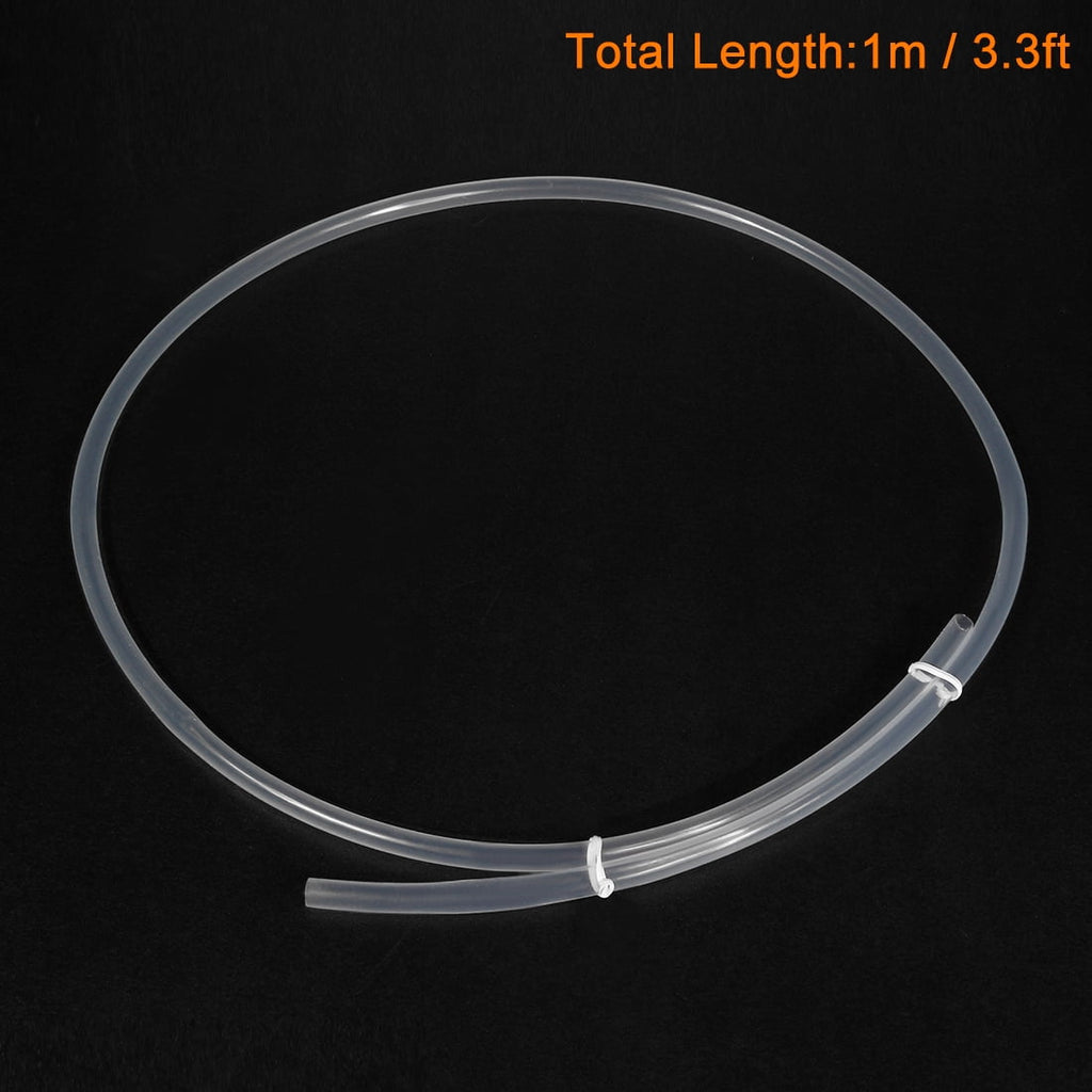 Uxcell 6mm ID 7mm OD Tube 1 Meter 3.3ft Lengh Pipe For 3D Printer RepRap