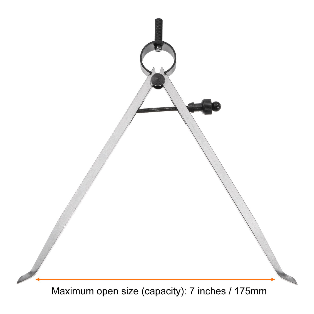 Uxcell Spring Joint Caliper 7 inch / 175mm Steel Adjustable Spring Inside Caliper with Solid Nut