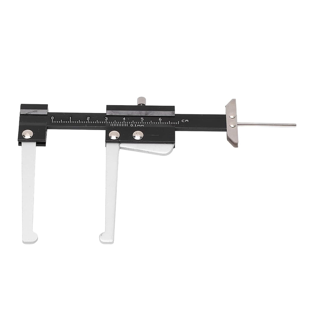 CATPAN Disc Brake Micrometer Metric Brake Disc Depth Measuring Caliper, 0-60mm High Precise Tire Tread Depth Gauge 0.1mm Accuracy Portable, Manual Auto Brake Disc Depth Gauge