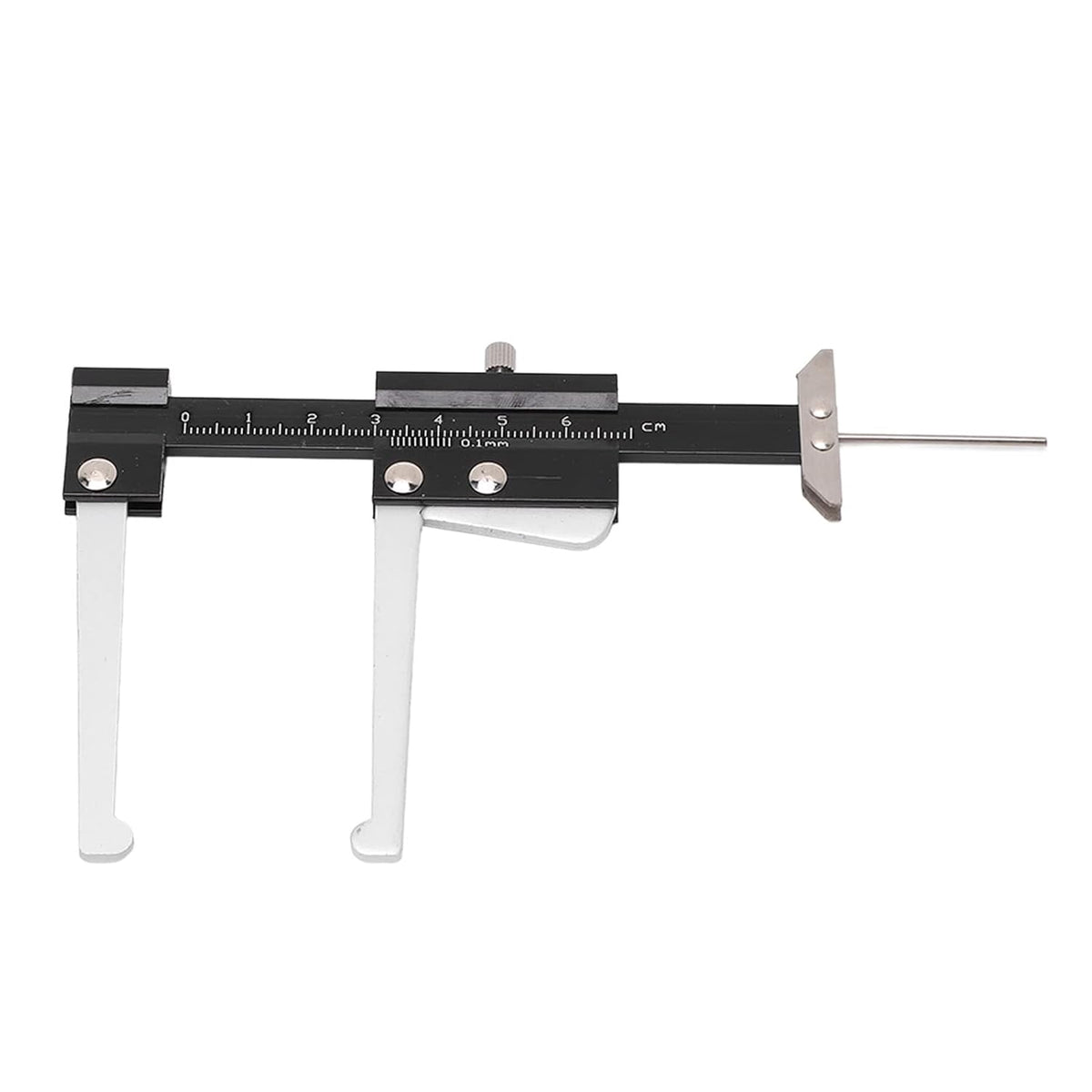 CATPAN Disc Brake Micrometer Metric Brake Disc Depth Measuring Caliper, 0-60mm High Precise Tire Tread Depth Gauge 0.1mm Accuracy Portable, Manual Auto Brake Disc Depth Gauge