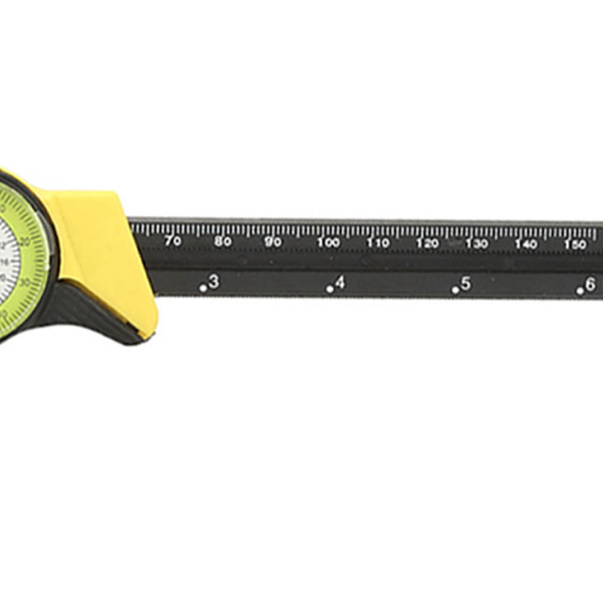 M Buder 0-150mm Plastic Dial Vernier Caliper Ruler Gauge High Accuracy Measuring Tool, 6 inches / 15.2 cm (Yellow)