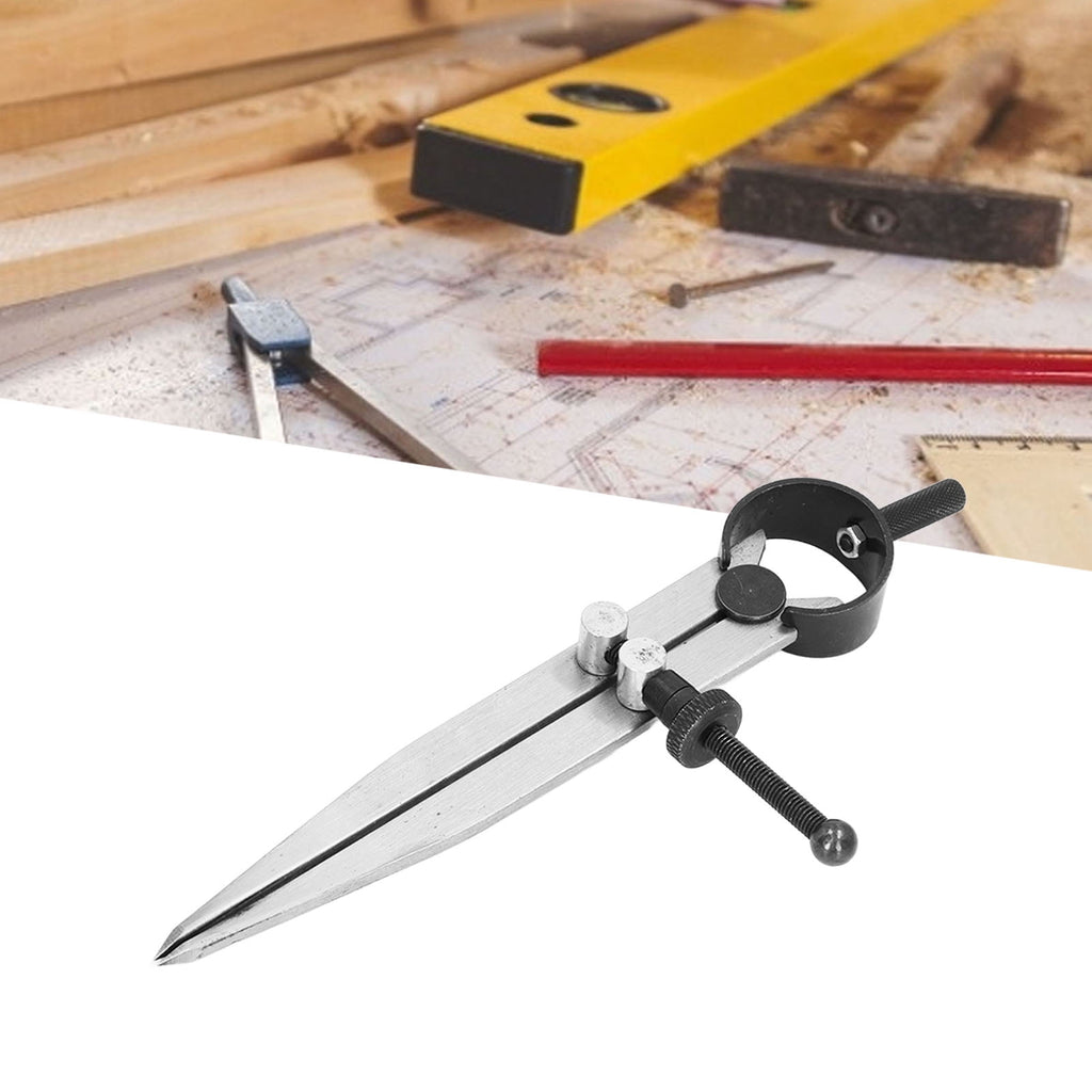 M Buder Wing Divider Adjustable Divider Calipers with Spring Nut for Leather Scribing and Marking Carbon Steel Compass Tool 5 inches / 125 mm for Wood Plastic Metal Surface
