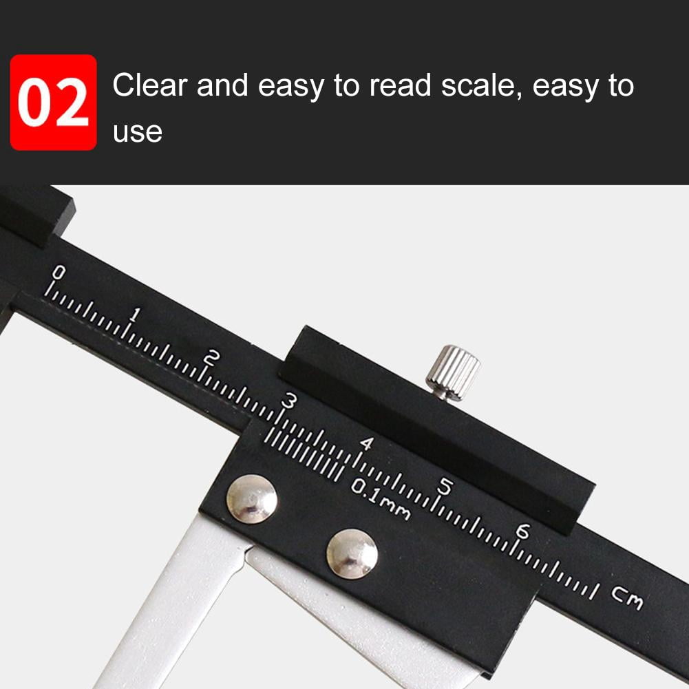 Stainless Steel Digital Brake Disc Thickness Measuring Vernier Caliper for Car Maintenance