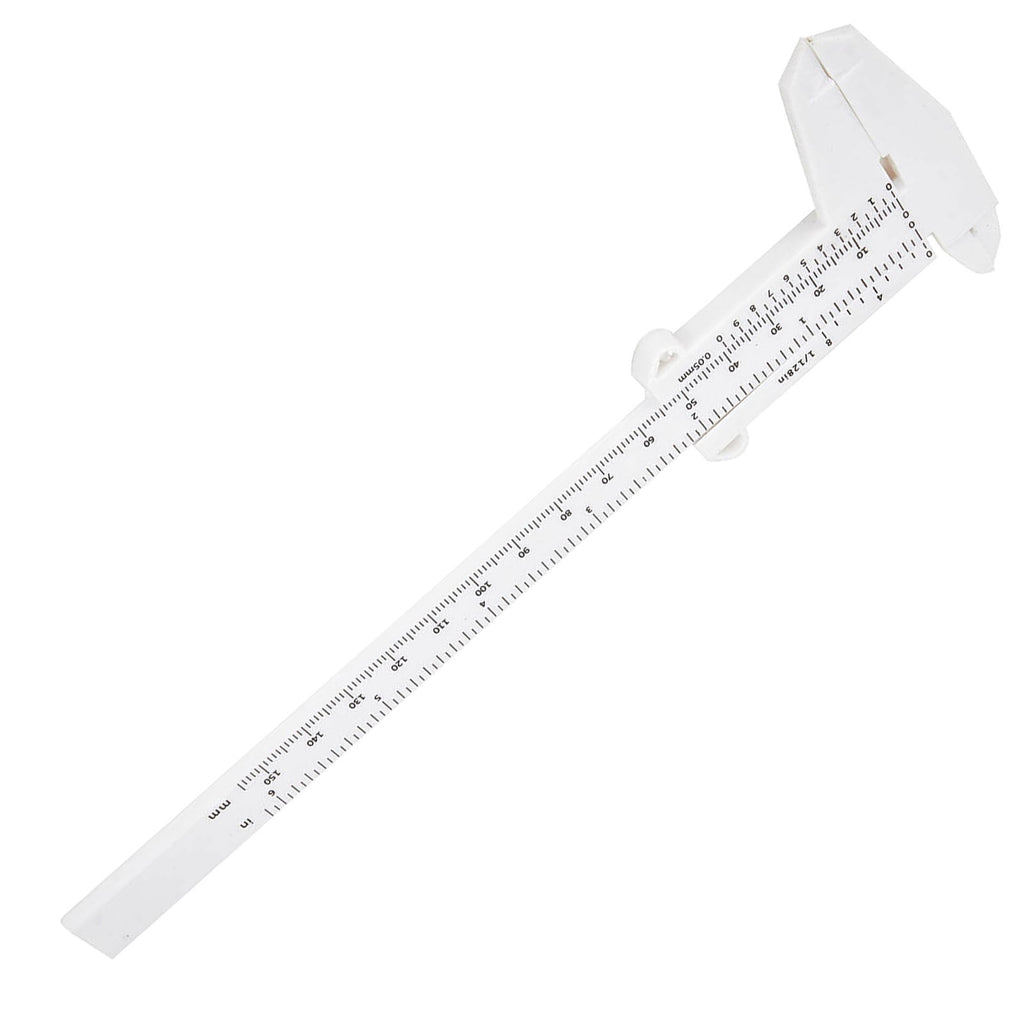 0-150Mm Vernier Calipers Double Rule Scale Plastic Depth Height Measure Tool Blue