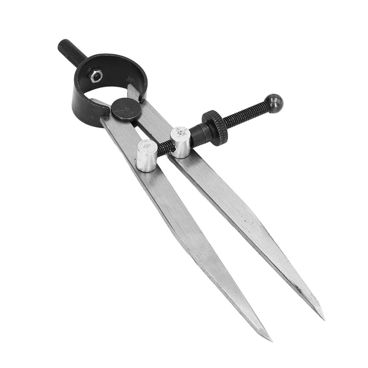 M Buder Wing Divider Adjustable Divider Calipers with Spring Nut for Leather Scribing and Marking Carbon Steel Compass Tool 5 inches / 125 mm for Wood Plastic Metal Surface