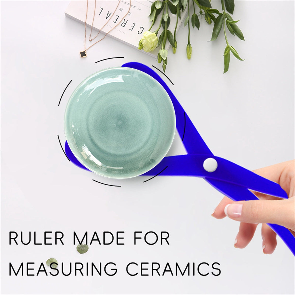 Acrylic Caliper 8Inches Length Pottery Measuring Caliper Tool, Designed For Precise Measurements And Markings In Ceramic Art Projects, Ideal For Ceramicists Sculptors And