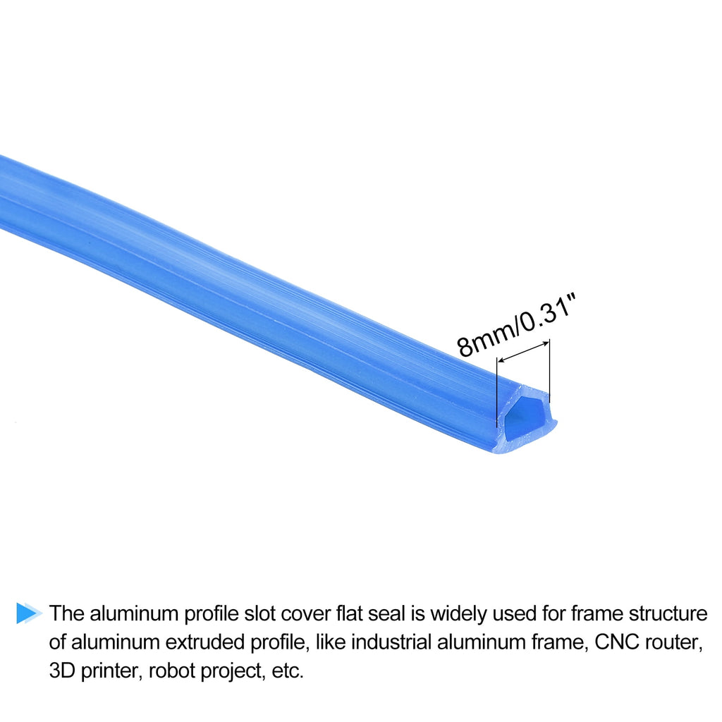Uxcell Aluminum Profile Slot Cover Flat Seal Red 8M Length 0.31" Width 3030 4040 Series