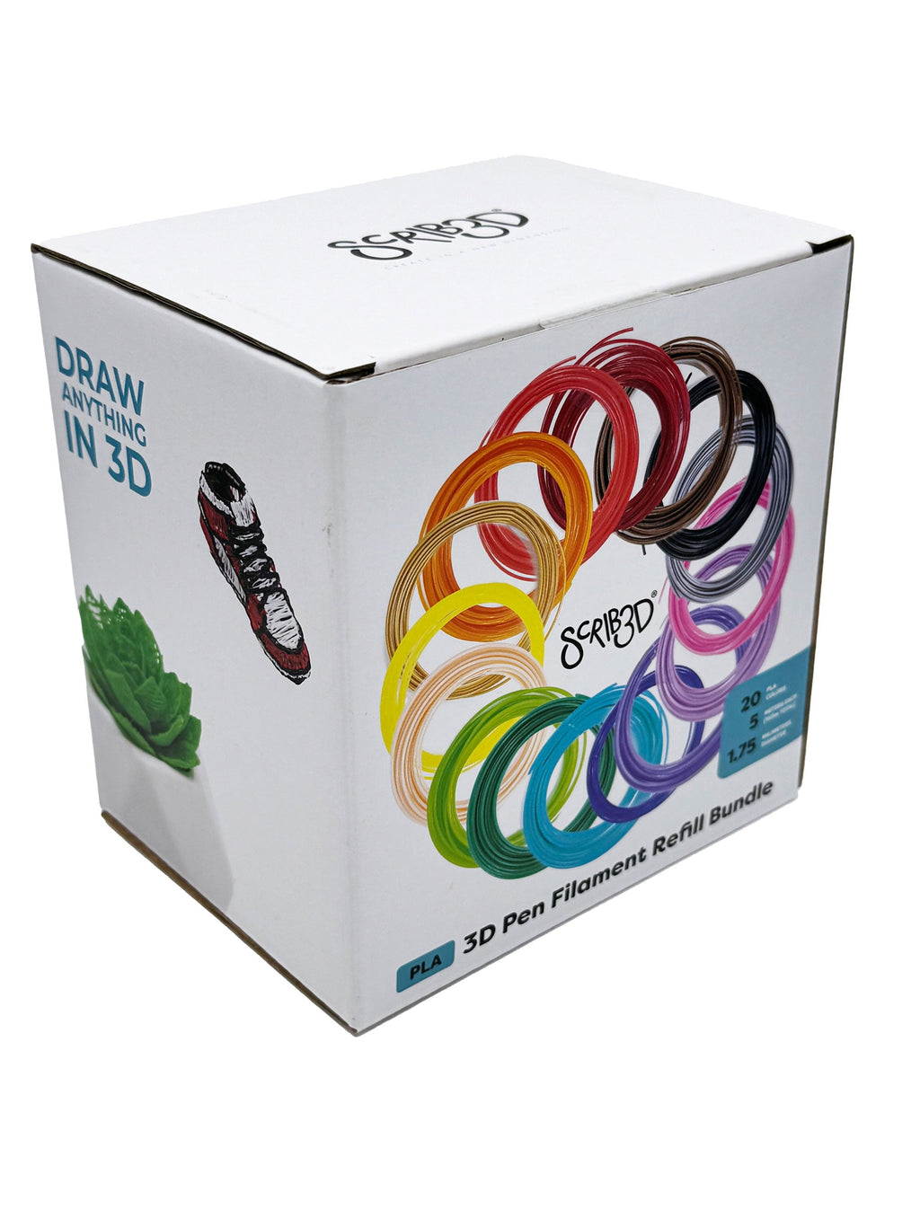 SCRIB3D Filament Refills (20 Colors, 1.75mm PLA)