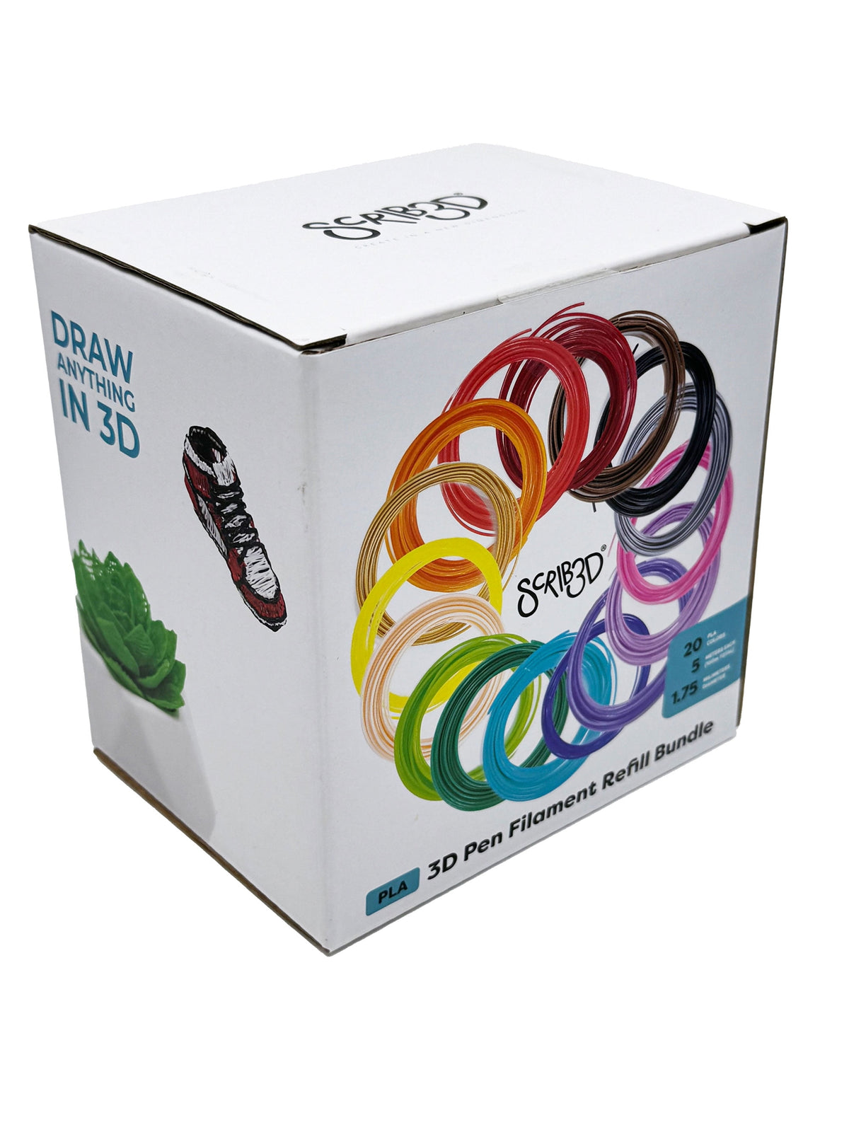 SCRIB3D Filament Refills (20 Colors, 1.75mm PLA)