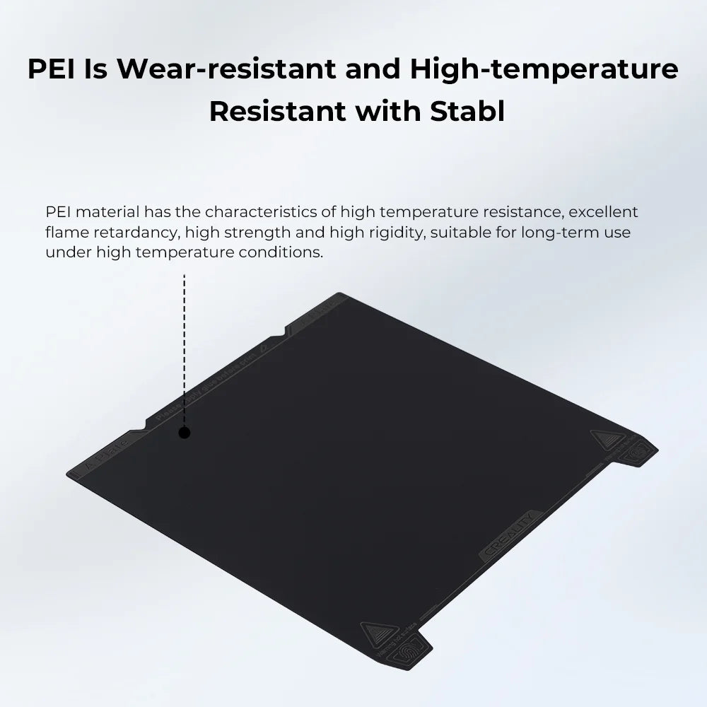 Creality K1 Max Build Plate Kit 315 * 310mm, High-Strength Spring Steel Platform with Smooth PEI Surface and Soft Magnetic Sticker for K1 Max, Ender 3 Max Neo, Ender 3 S1 Plus 3D Printers