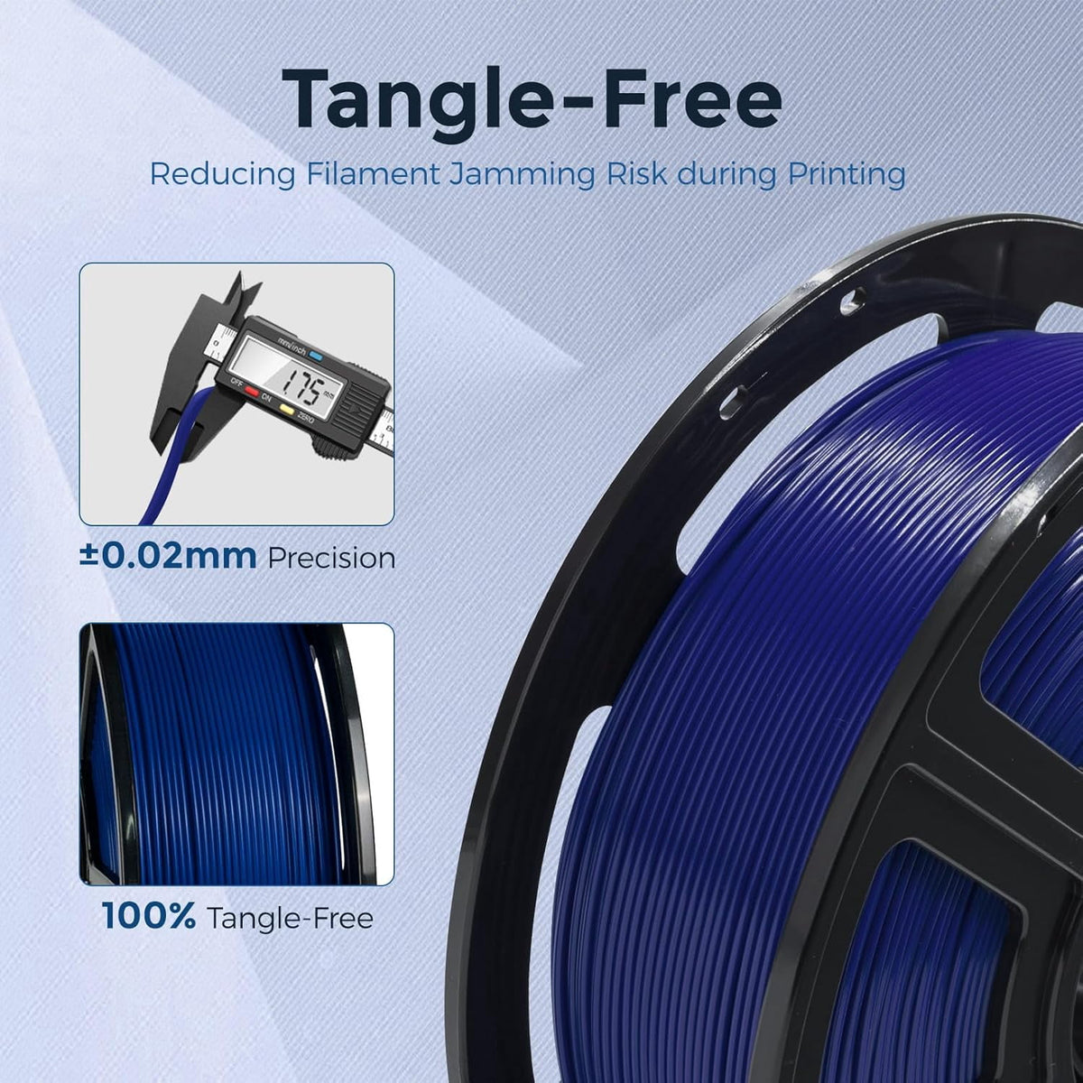 Flashforge PETG Filament 1.75mm, 1KG/2.2lbs PETG 3D Printer Filament, Black