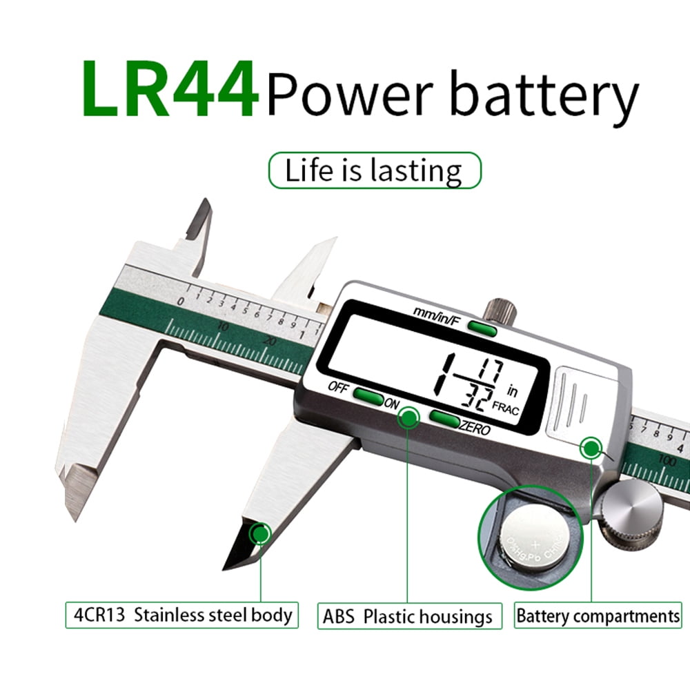 Stainless Steel High Accuracy Electronic LCD Digital Display Slide Caliper Vernier Ruler with Measuring of 0-150mm