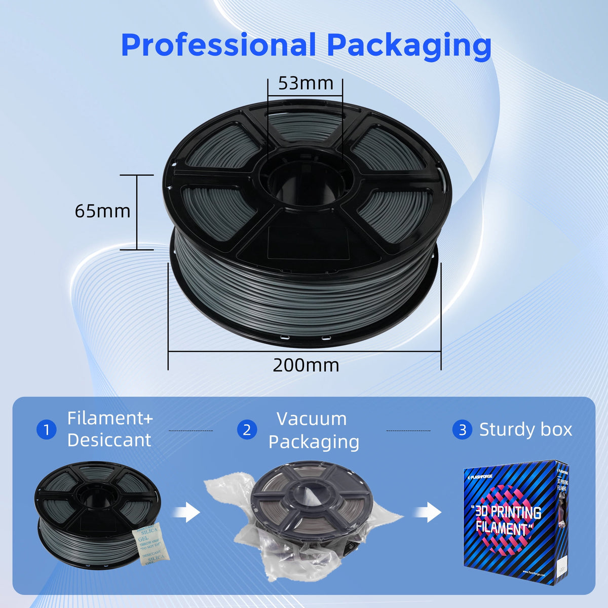 Flashforge ASA Filament 1.75mm, 1KG/2.2lbs ASA 3D Printer Filament, Burnt Titanium