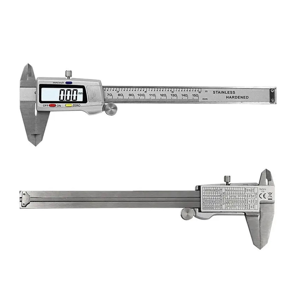 150mm Electronic Digital Metal Caliper 6 Inch Stainless Steel Vernier Caliper Gauge Micrometer Measuring Tool Digital Ruler ,Precision Measuring