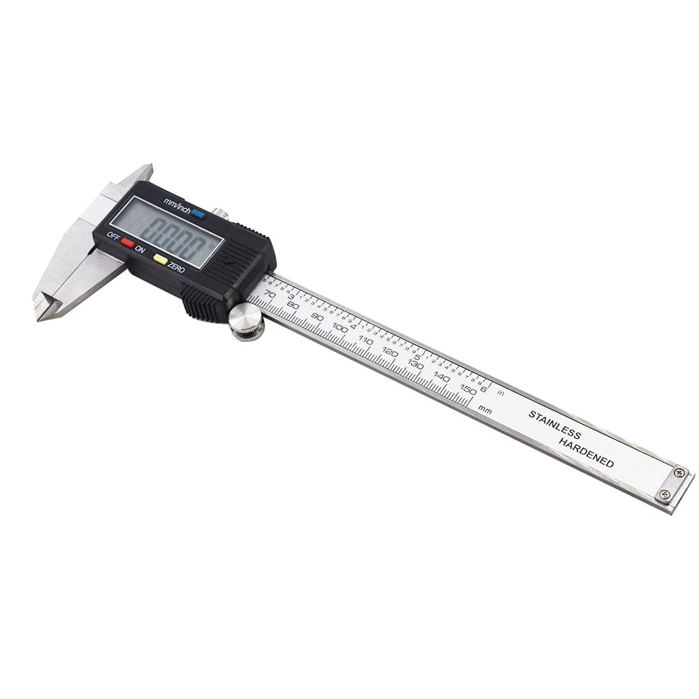 findmall Electronic Digital Caliper Stainless Steel Body with Large LCD Screen 0-6 Inches Inch/Millimeter Conversion