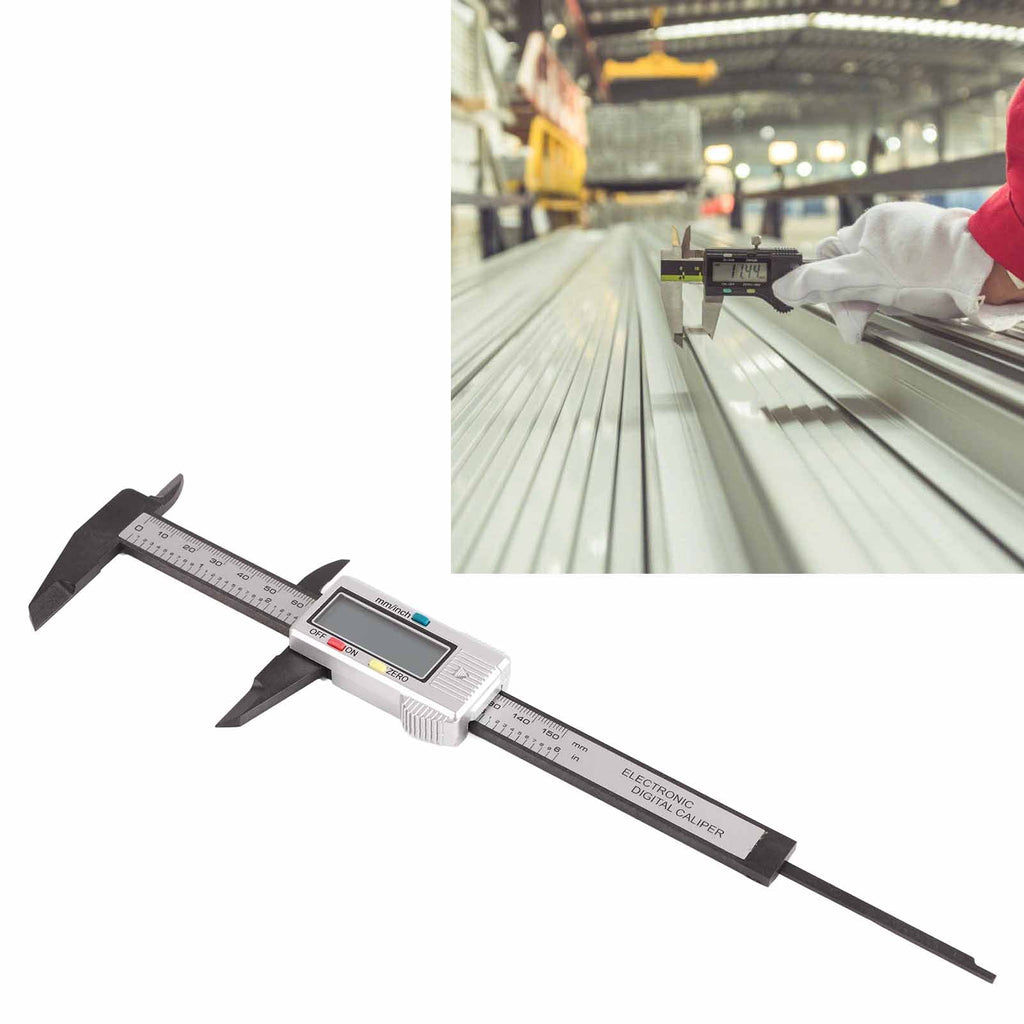 NFTIGB Vernier Caliper High Accuracy Measuring Tool for Elementary Middle School Experimental Teaching Equipment Digital Caliper Carbon Fiber Gauge 10 inches / 25.4 cm Length