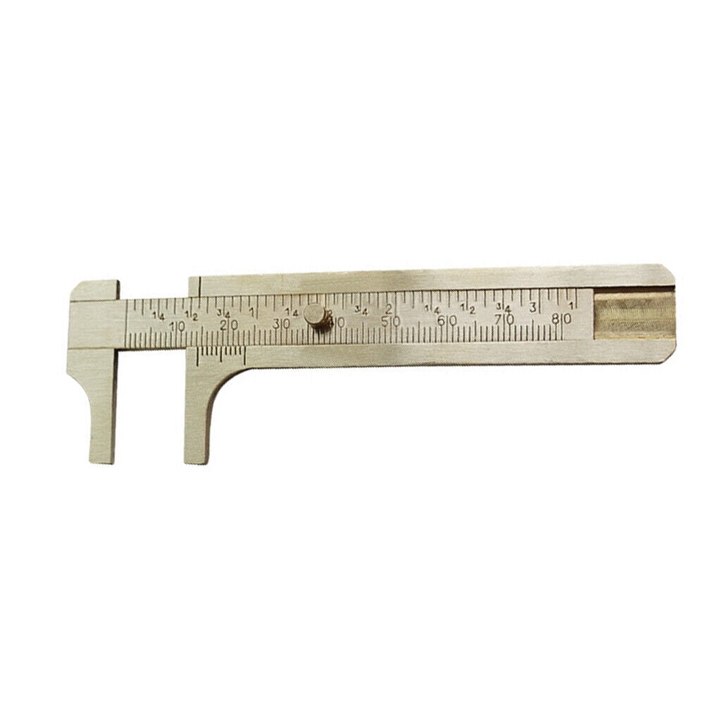 US 1-2Pc Brass Sliding Gauge Caliper Millimeter Bead Jewelry Measuring Tool Fine