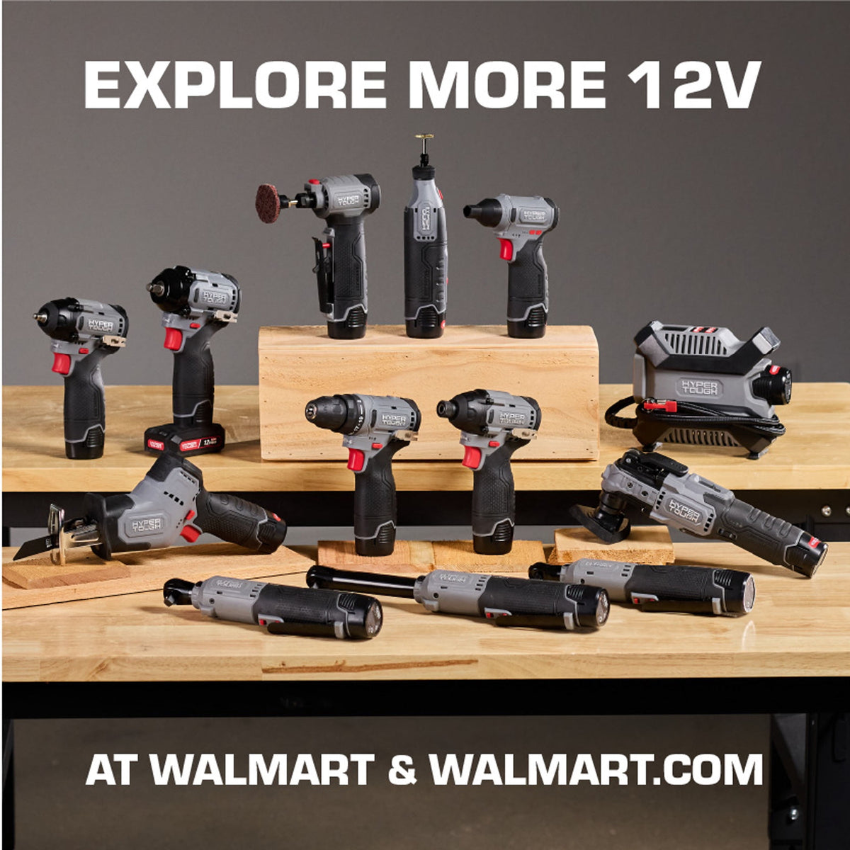 Hyper Tough 12V Rotary Tool with 2.0Ah Battery