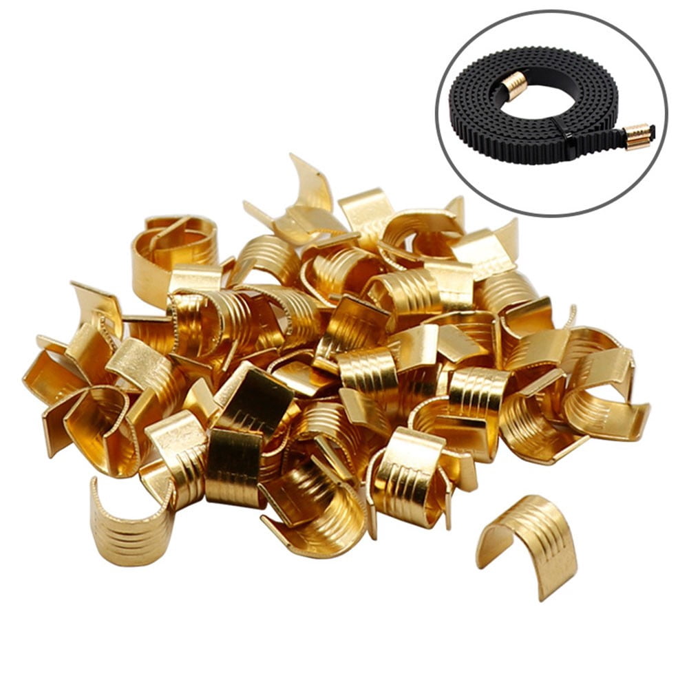 TeeRees 10Pcs Copper Buckle Wire Cable Terminal CompACt ACcessory for 3D Printer Parts,Closed Port 10