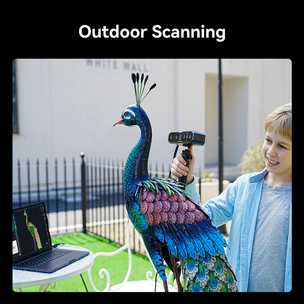 Creality CR-Scan Otter 3D Scanner Kit High Accuracy 0.02mm with 8 LED Infrared Lights 24 Bit Full-Color Scan, Noiseless, Sensitive Operation for Windows/macOS