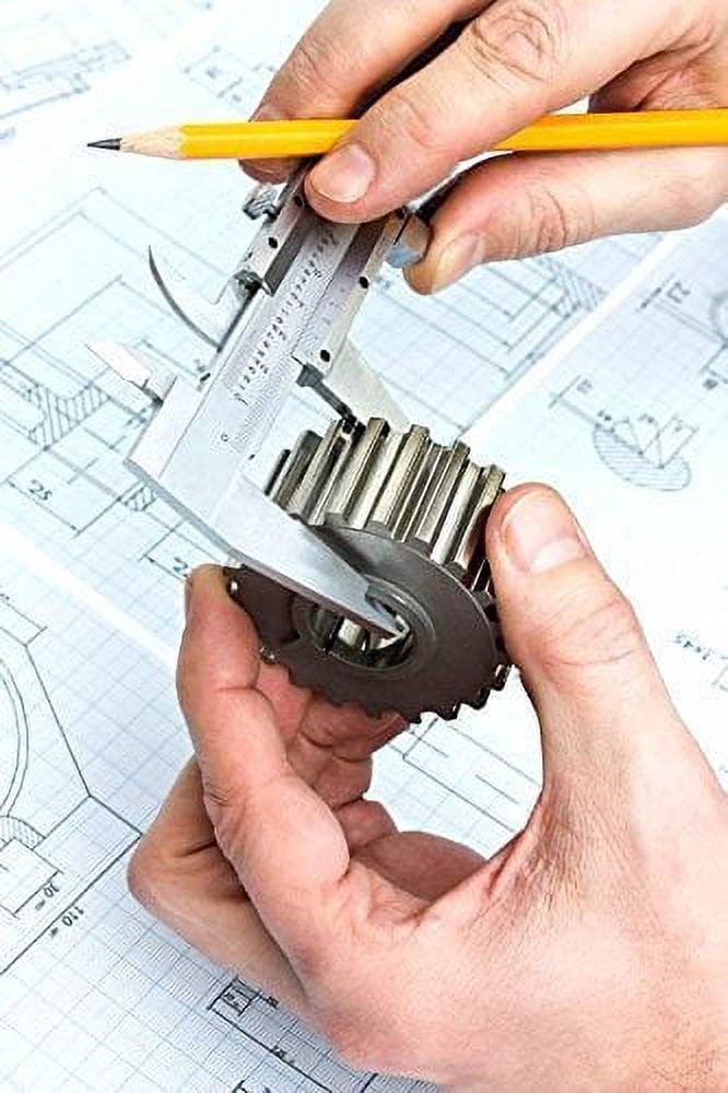 Vernier caliper stainless steel professional high quality 0-6 inch/150 mm micron durable measuring tool for internal, external, depth and step measurements