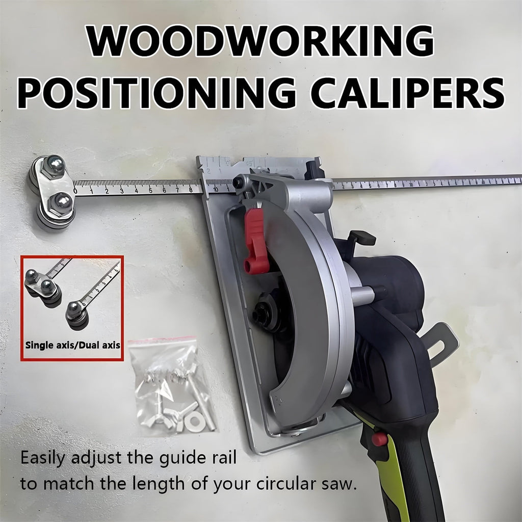 Stainless Steel Precision Positioning Calipers - 19.68in Measurement Tool & Cutting Guide for Circular Saws, Accurate Wood Cutting Helper, Durable Metal Material, Essential for DIY & Carpentry, B