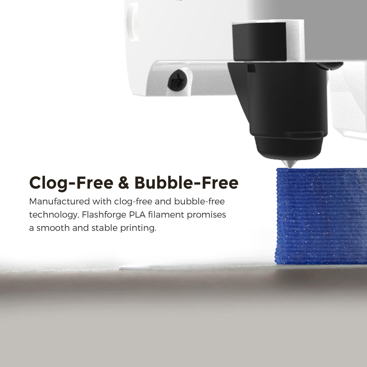 Flashforge PLA Filament 1.75mm, 1KG/2.2lbs PLA 3D Printer Filament, Blue