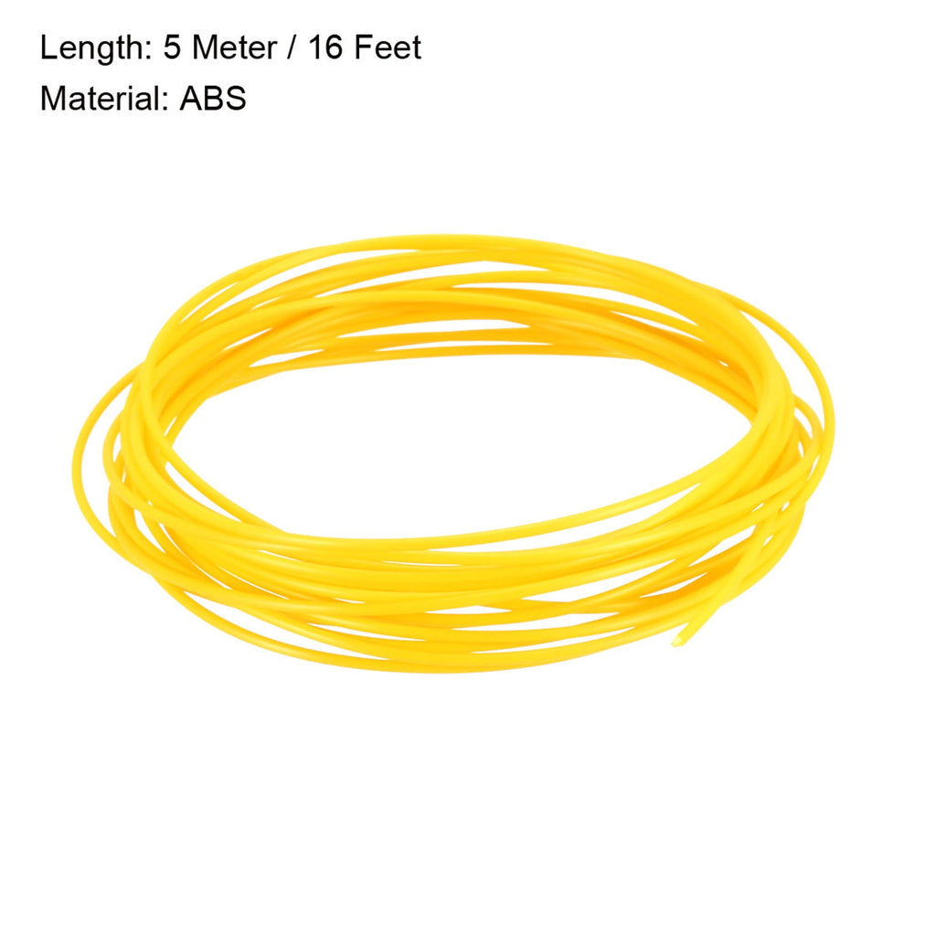 3D Pen Filament Refills,16Ft 1.75mm ABS Filament Refills,Dimensional Accuracy +/- 0.02mm,for 3D Printer,Yellow