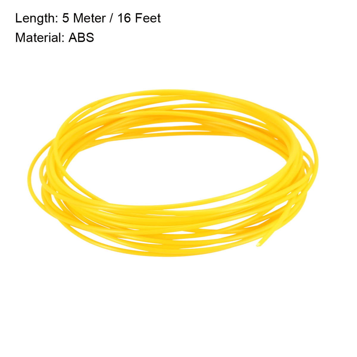 3D Pen Filament Refills,16Ft 1.75mm ABS Filament Refills,Dimensional Accuracy +/- 0.02mm,for 3D Printer,Yellow