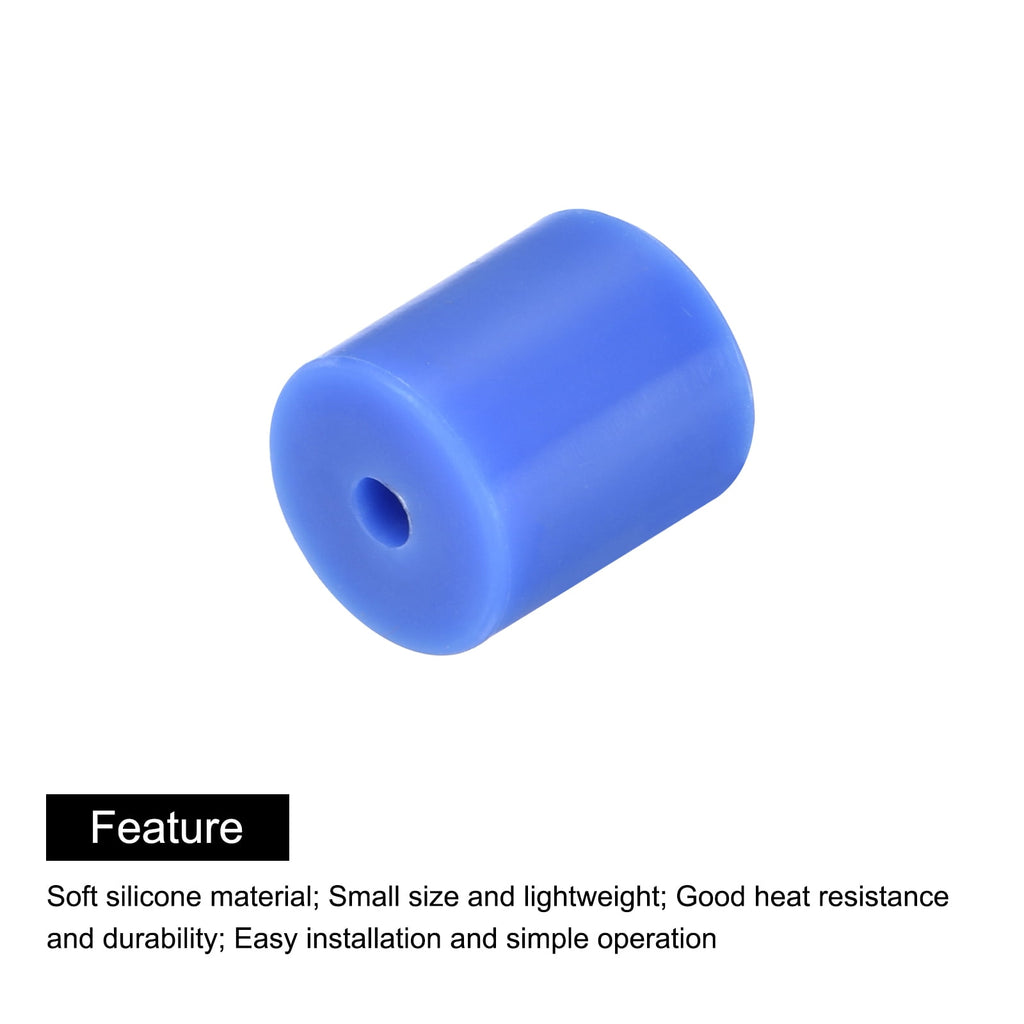 Uxcell 10Pcs Silicone Bed Mounts 3D Printer Heat Bed Silicone Leveling Column Silicone Buffer 18mm for 3D Blue