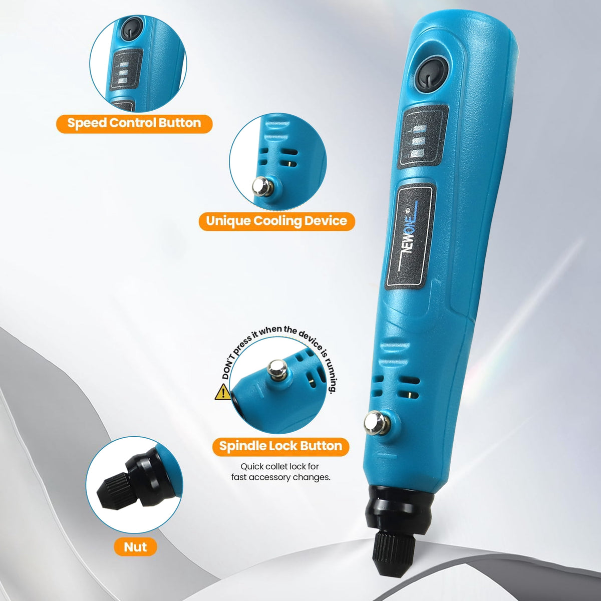 3.6V DIY Mini Electric Rotary Tool, 3 speed and USB charging with 86pcs accessories, Cordless Household Hand-held Electric Engraving Tool For Engraving