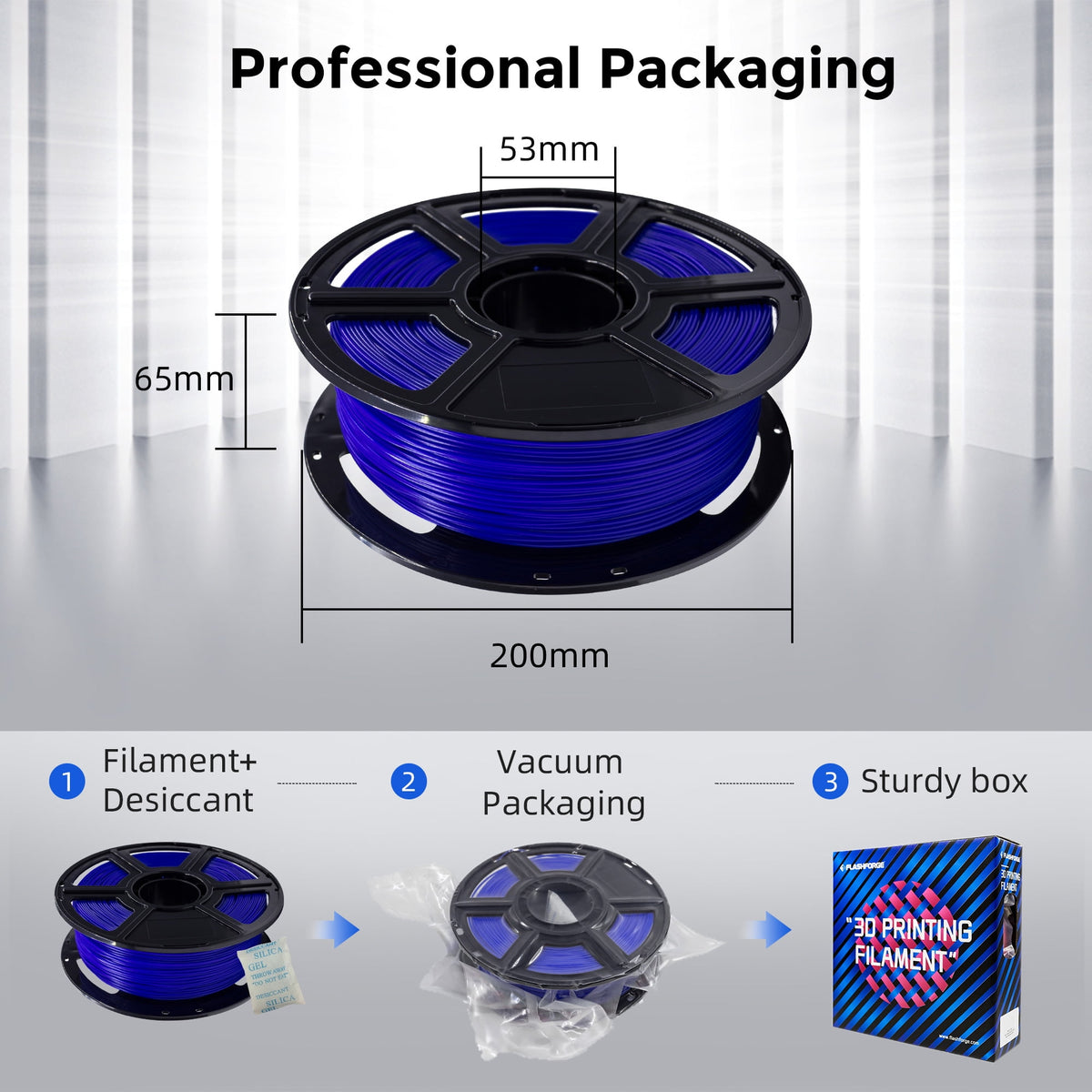 Flashforge PLA Filament 1.75mm, 1KG/2.2lbs PLA 3D Printer Filament, Burnt Titanium